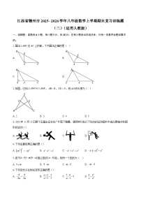 江西省赣州市2025--2026学年八年级数学上学期期末复习训练题（二）（适用人教版）（含答案）