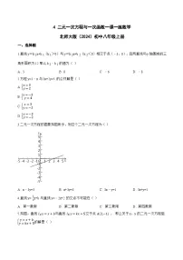 数学4 二元一次方程与一次函数当堂检测题