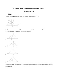 初中数学湘教版（2024）七年级上册（2024）线段、射线、直线习题
