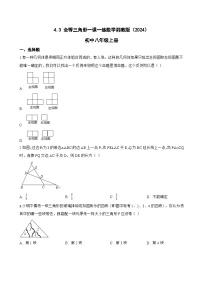 初中数学湘教版(2024)八年级上册(2024)4.3 全等三角形课时训练
