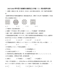 2025-2026学年四川省德阳市旌阳区九年级(上)期末数学试卷-自定义类型