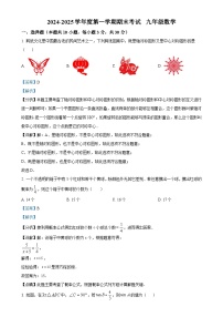 广东省汕头市潮阳实验学校九年级上学期期末考试数学试题（解析版）-A4
