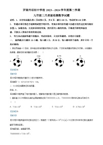 广东省深圳市罗湖外语初中学校九年级下学期月考数学试题（解析版）-A4