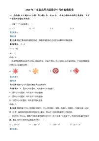 2025年广东省 数学中考仿真模拟卷（解析版）-A4