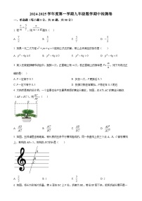 广东省揭阳市揭西县九年级上学期期中考试数学试题（原卷版）-A4