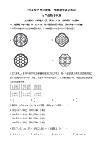 广东省湛江市雷州市九年级上学期1月期末数学试题（原卷版）-A4