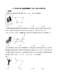 冀教版(2024)七年级下册(2024)平行线课时训练