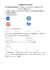 广东省广州市番禺中学附属学校2024~2025学年八年级上学期数学期中考试试卷（原卷版）-A4