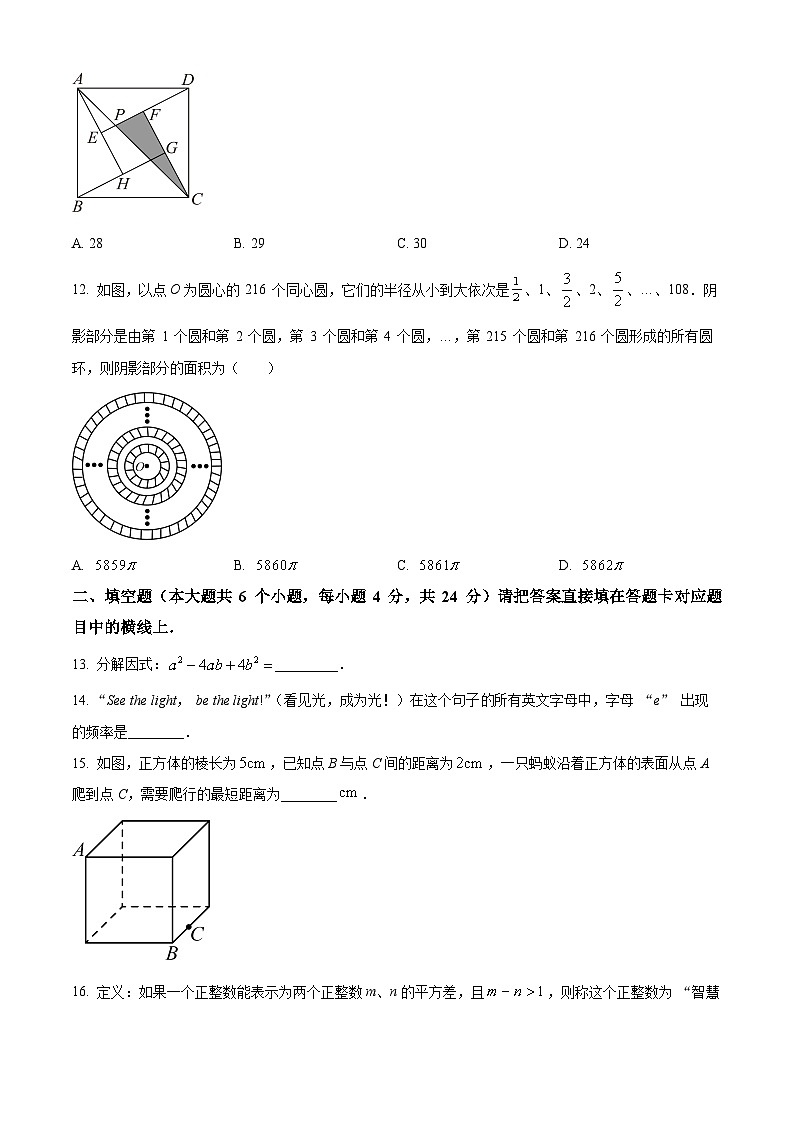 四川宜宾市叙州区2025-2026学年上学期八年级数学期末检测试卷(试卷+解析)第3页