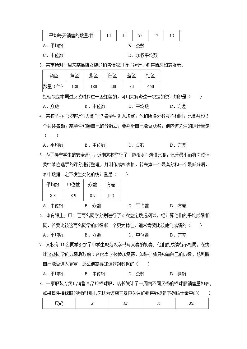 第25章 20.5 数据分组 2025-2026学年八年级下初中数学同步复习讲义(沪科版2024)(原卷版)第2页