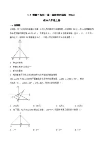 苏科版(2024)八年级上册(2024)1.5 等腰三角形练习