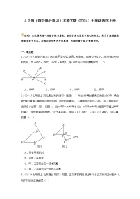 北师大版（2024）七年级上册（2024）角练习题