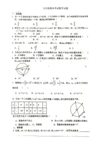 江苏沛县汉源中学等校2025-2026学年九年级上学期1月期末数学试题