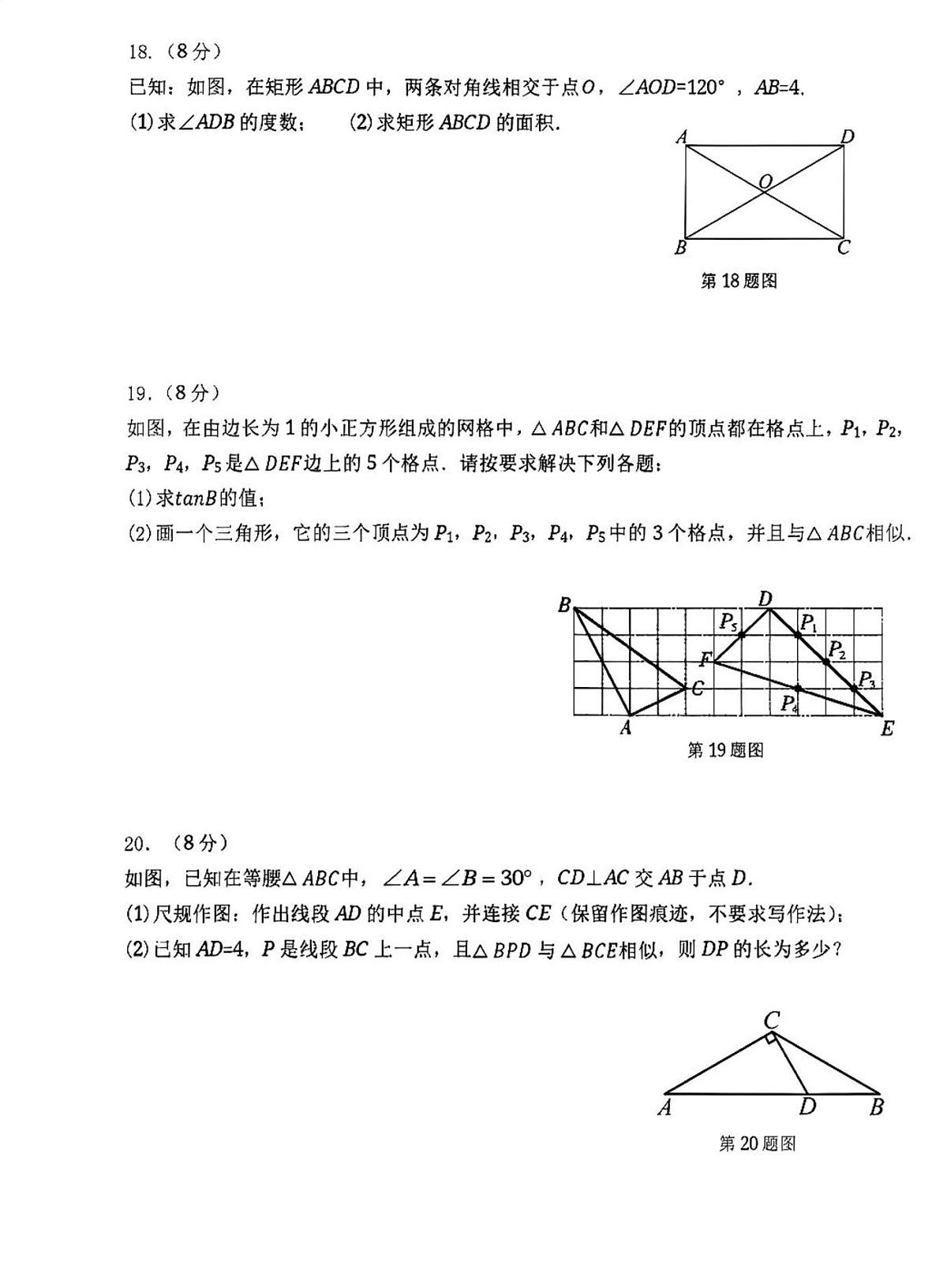 福建漳州市诏安县2025-2026学年九年级上学期期末考试数学试题第3页