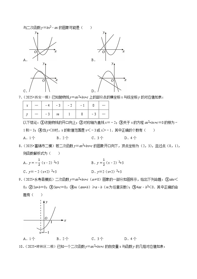 2026中考数学高频考点一轮复习:二次函数(试题含解析)第2页