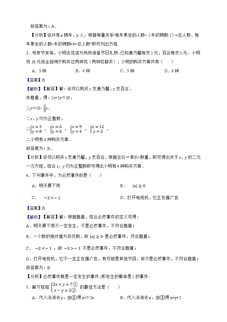 上海市2024—2025学年六年级数学下册期中全优测评卷(解析版)第2页