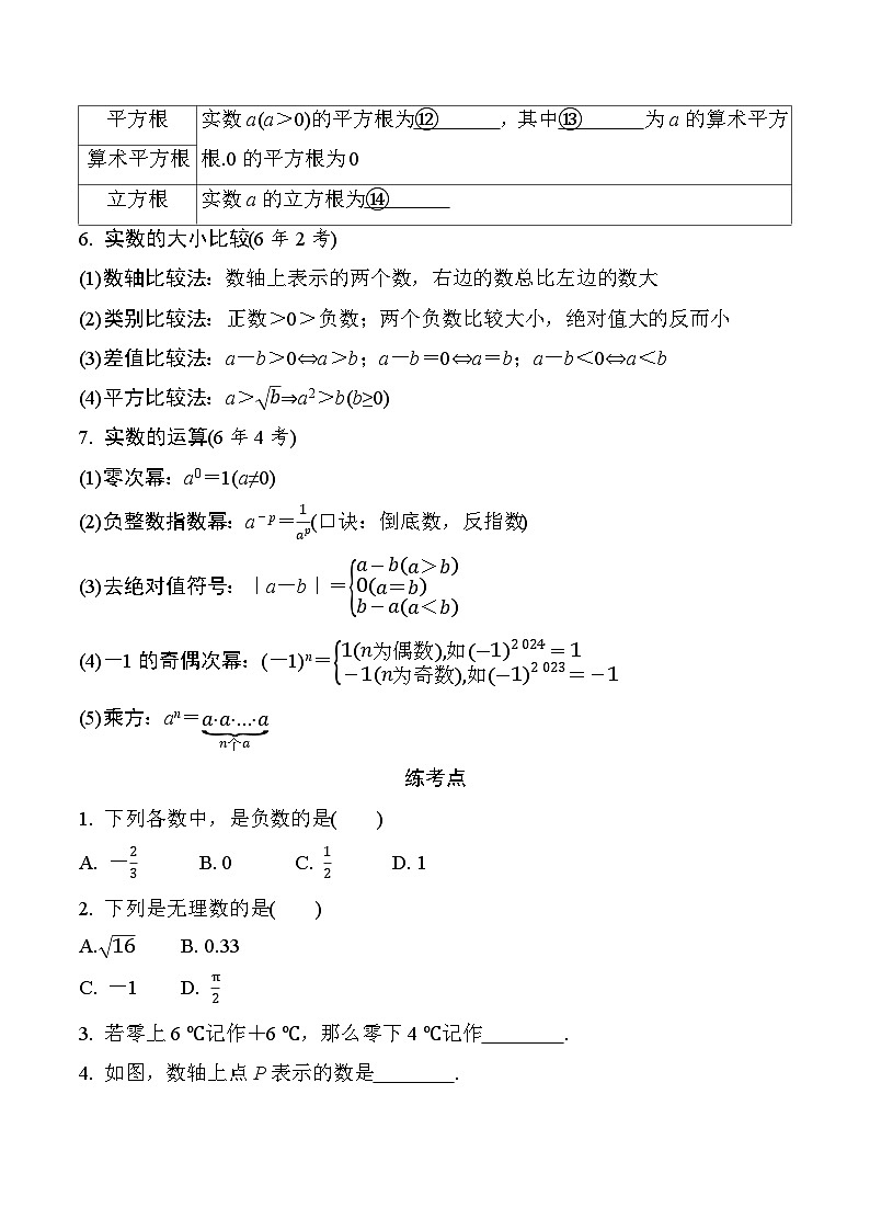 2026中考数学二轮复习专题01 实 数专项练习(含答案解析)第3页