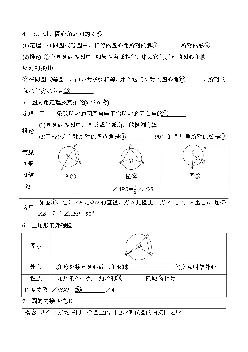 2026中考数学二轮复习专题28 圆的基本性质(含答案)专项练习(含答案解析)第2页