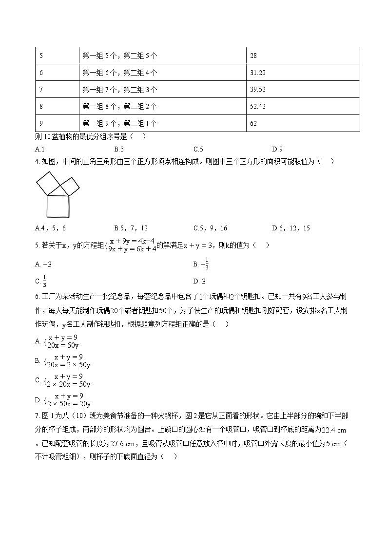 广东省深圳市深圳外国语学校2025-2026学年上学期期末八年级 数学试卷第2页