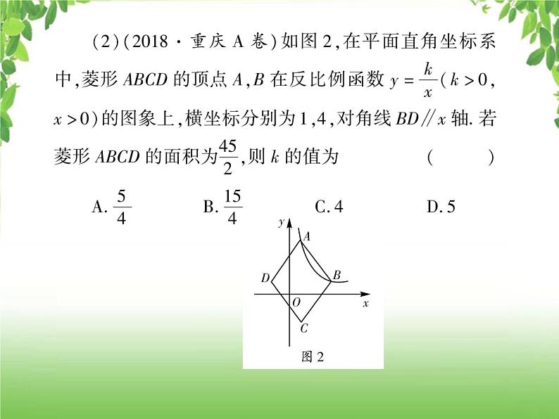 中考数学二轮专题突破课件:专题七 7.1 反比例函数与几何综合问题05