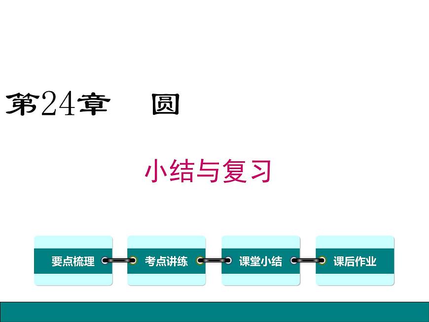 人教版九年級上冊課件：第二十四章《圓》 小結與復習第1頁