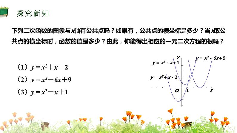 人教版九年级数学上册课件:22.2 二次函数与一元二次方程(共15张PPT)07