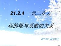 数学九年级上册21.2.4 一元二次方程的根与系数的关系授课ppt课件