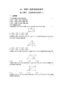 数学九年级上册4 探索三角形相似的条件第1课时同步练习题