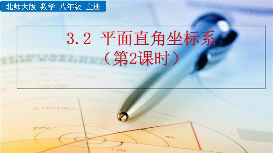 3.2《 平面直角坐標系(第2課時)》課件第1頁
