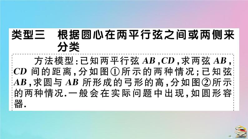 2020秋九年级数学上册第24章圆微专题圆中多解问题的分类讨论作业课件新版新人教版208