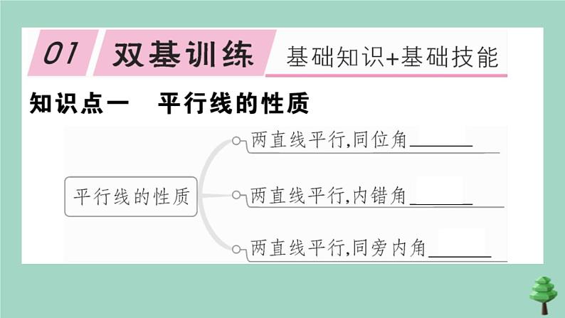 2020秋八年级数学上册第七章《平行线的证明》7.4平行线的性质作业课件(新版)北师大版02