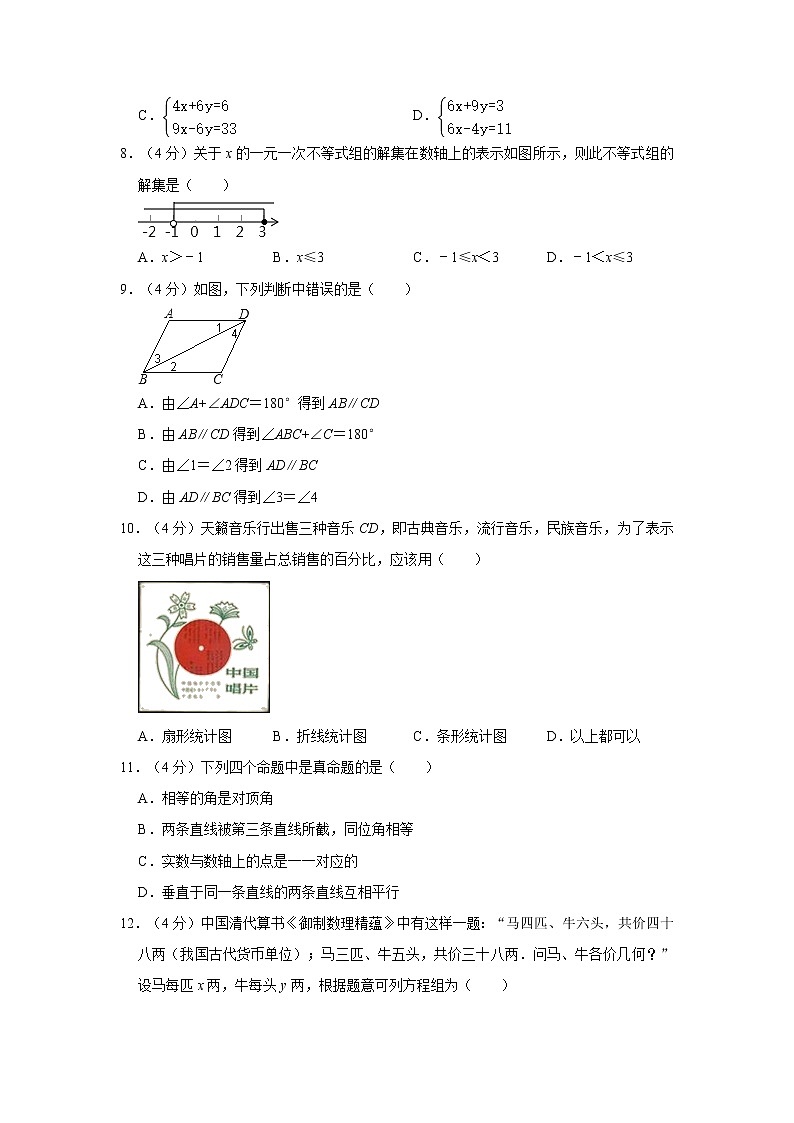 2019-2020学年山东省德州市禹城市七年级(下)期末数学试卷02
