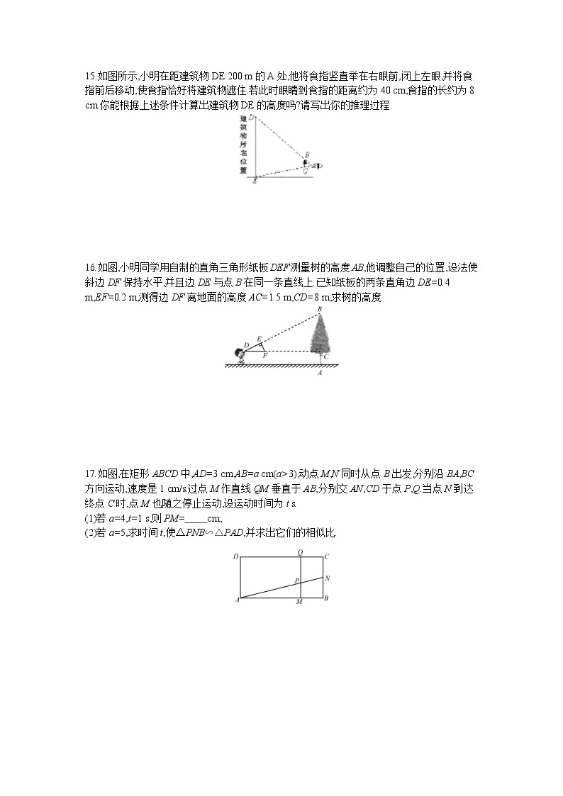 22.3  第1课时　相似三角形的性质定理1及应用 同步练习卷03