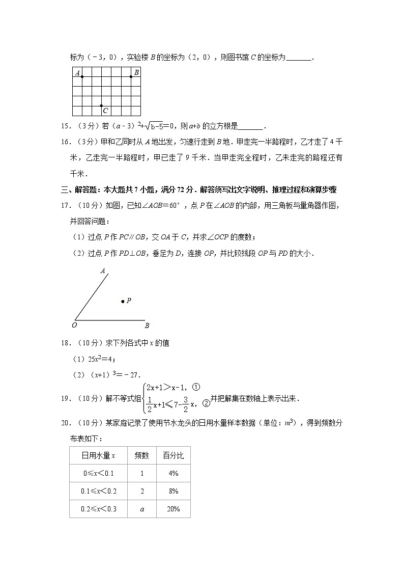 2019-2020学年广东省广州市越秀区七年级(下)期末数学试卷03