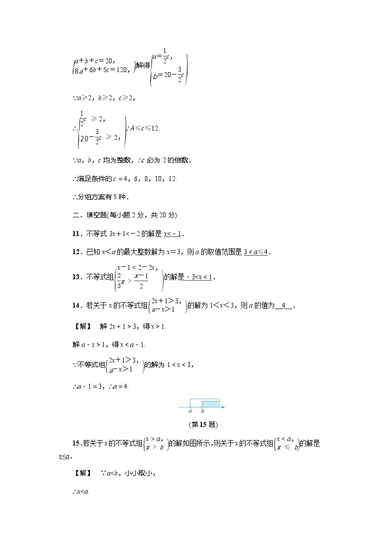 2020年浙教版八年级数学上册基础训练：第3章 单元测试卷（含答案）03