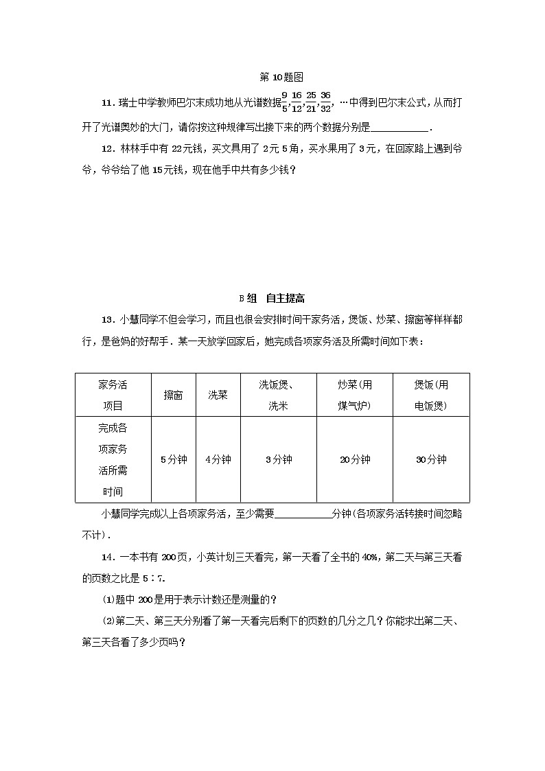 浙教版七年级数学上册第1章有理数1.1从自然数到有理数第1课时 分层训练(含答案)03