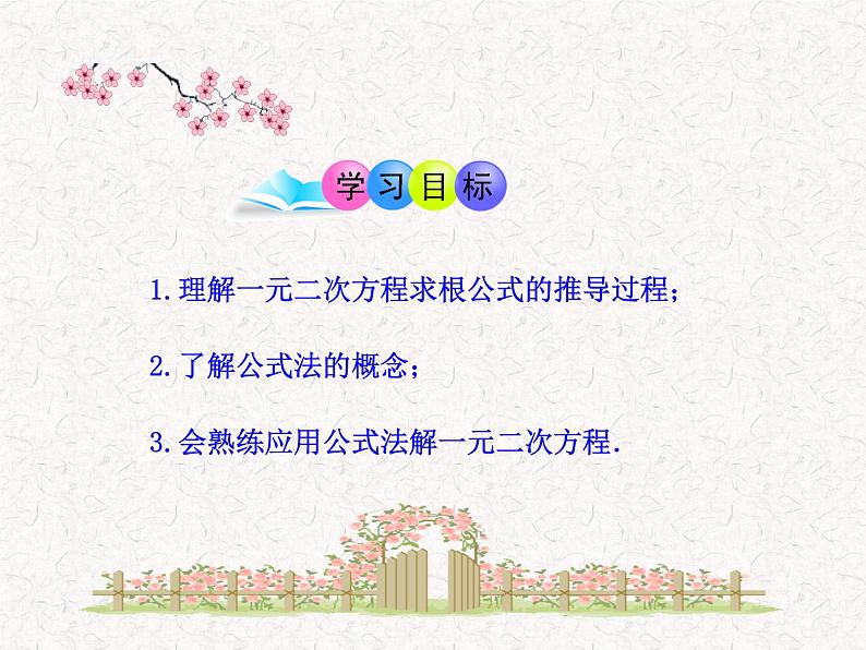 初中数学精品教学PPT课件:21.2.2 公式法(人教版九年级上)02
