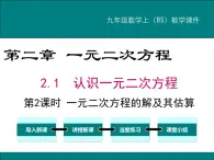 2.1 第2课时 一元二次方程的解及其估算 PPT课件