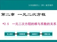 2.5 一元二次方程的根与系数的关系 PPT课件