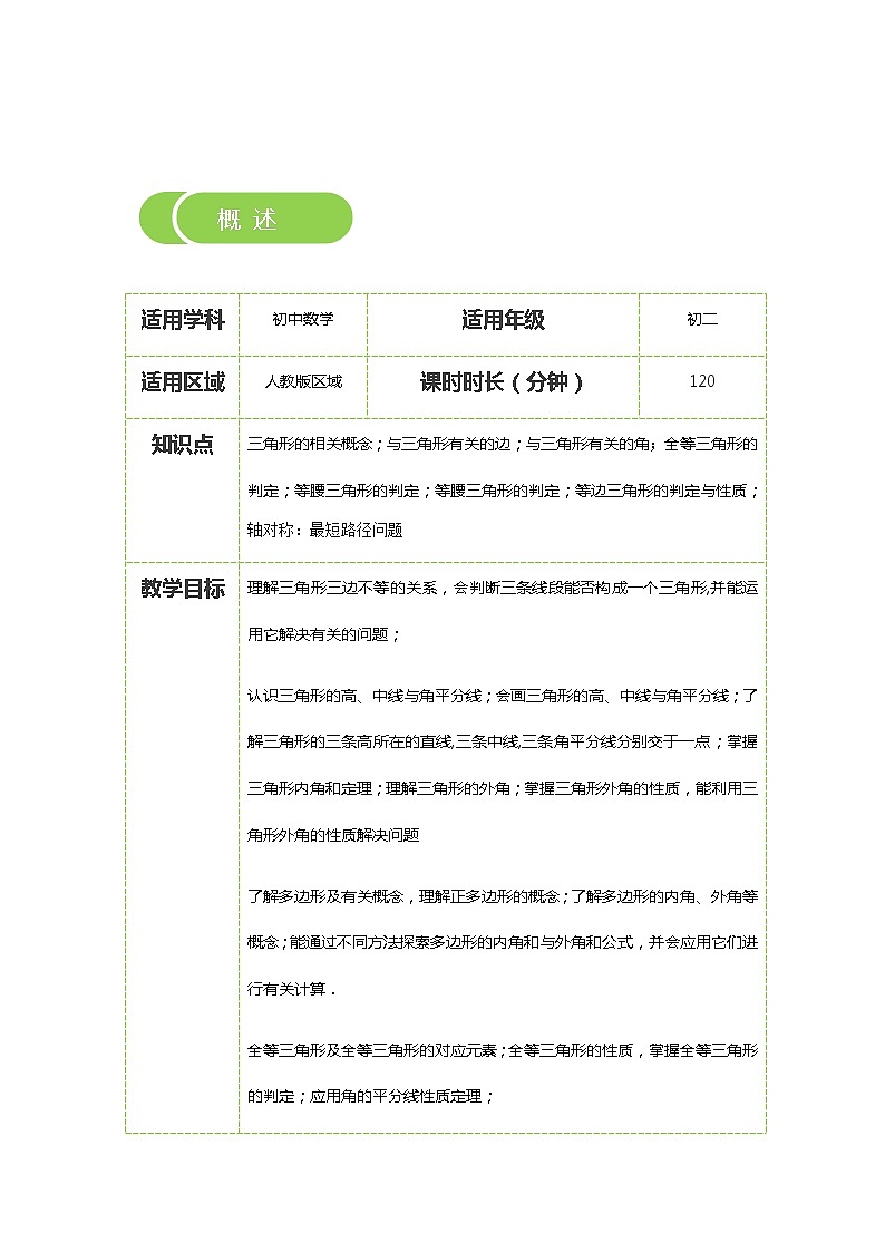 【精品讲义】 人教版 八年级上册数学 第16讲 期末复习一(讲义+练习)学生版02