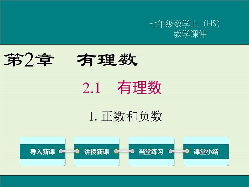 2.1.1 正数和负数 PPT课件第1页