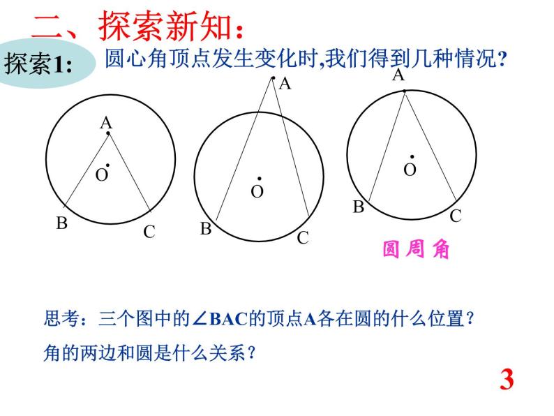 人教版数学九年级 上册24.1.4圆周角的概念和圆周角的定理课件03