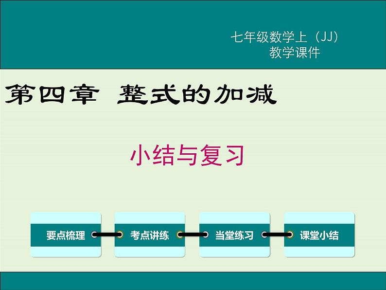 冀教版数学七上 第四章 小结与复习 PPT课件01