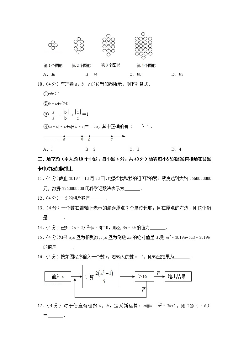 2019-2020学年重庆实验外国语学校七年级（上）期中数学试卷02