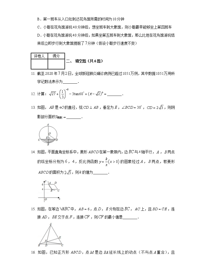 2020年內蒙古鄂爾多斯市中考數學試卷04