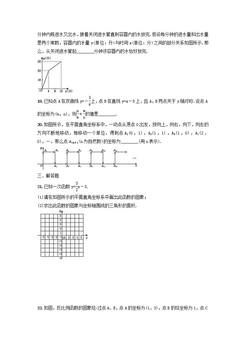 2021年华东师大版八年级数学下册 第17章 函数及其图象 达标检测卷(含答案)第3页
