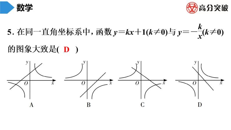 北师大版九年级单元测试 上册　第六章《反比例函数》课件06