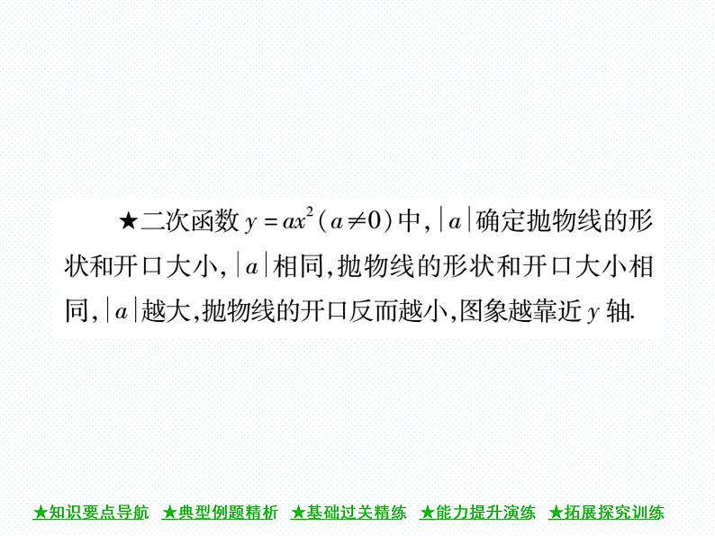 人教版九年级上册 第22章 22.1.2 二次函数y=ax2的图象与性质 课件04