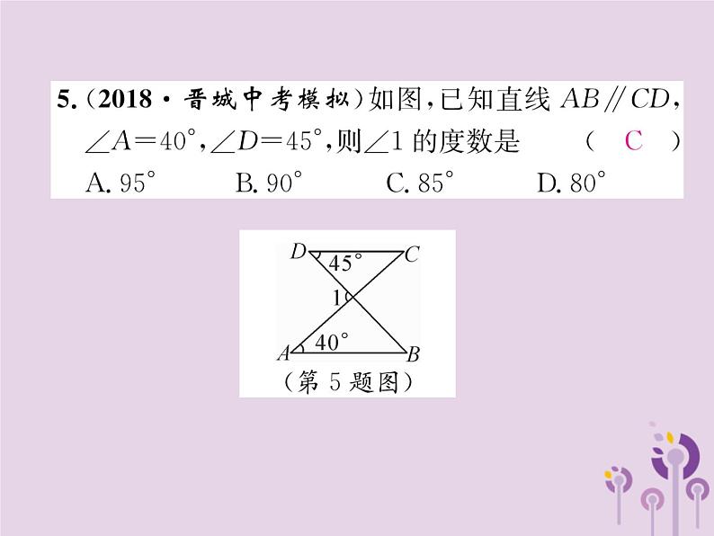 八年级数学上册第11章三角形双休作业(一)作业课件04