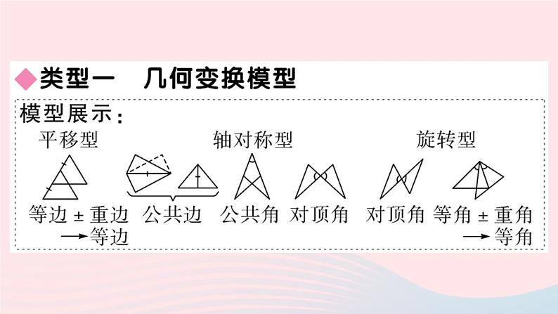 八年级数学上册模型构建专题全等三角形中常见的解题模型课件02